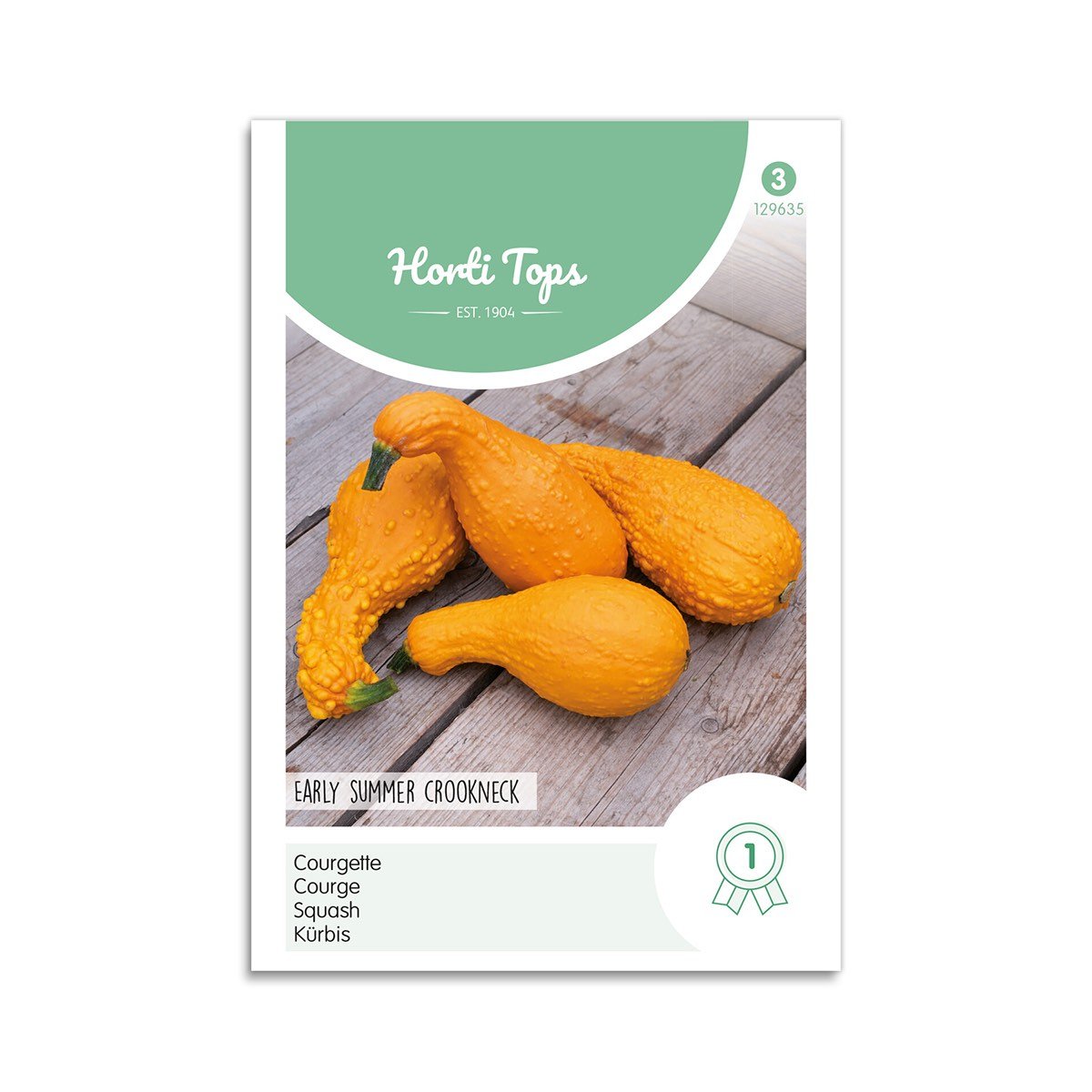 Squashfrø "Early Summer Crookneck" - Horti Tops på tilbud