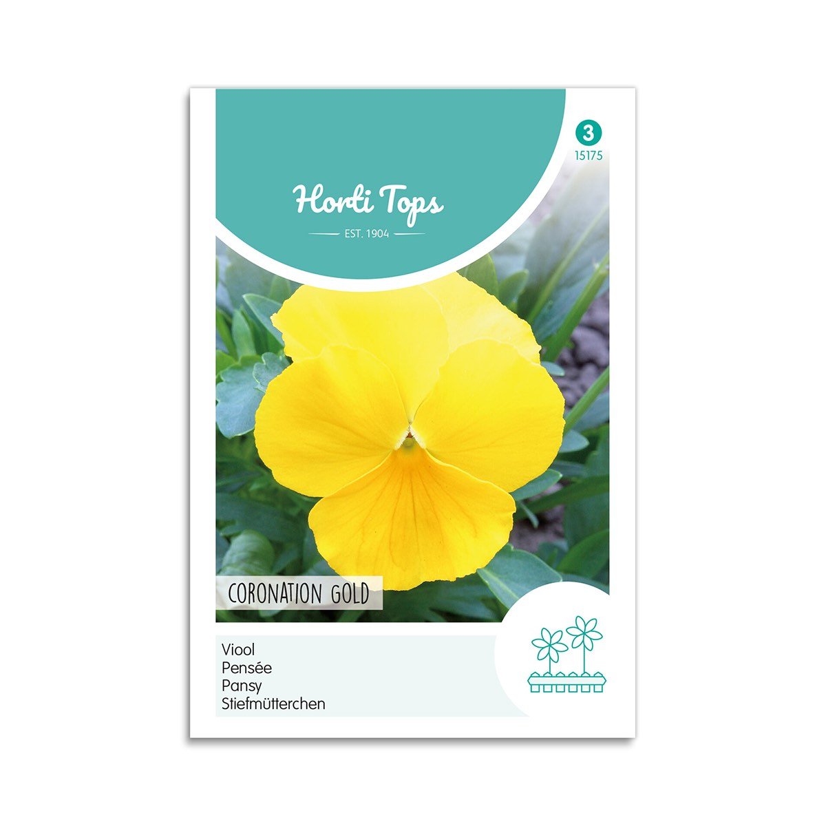 Stedmoderblomst Frø "Coronation Gold" - Horti Tops