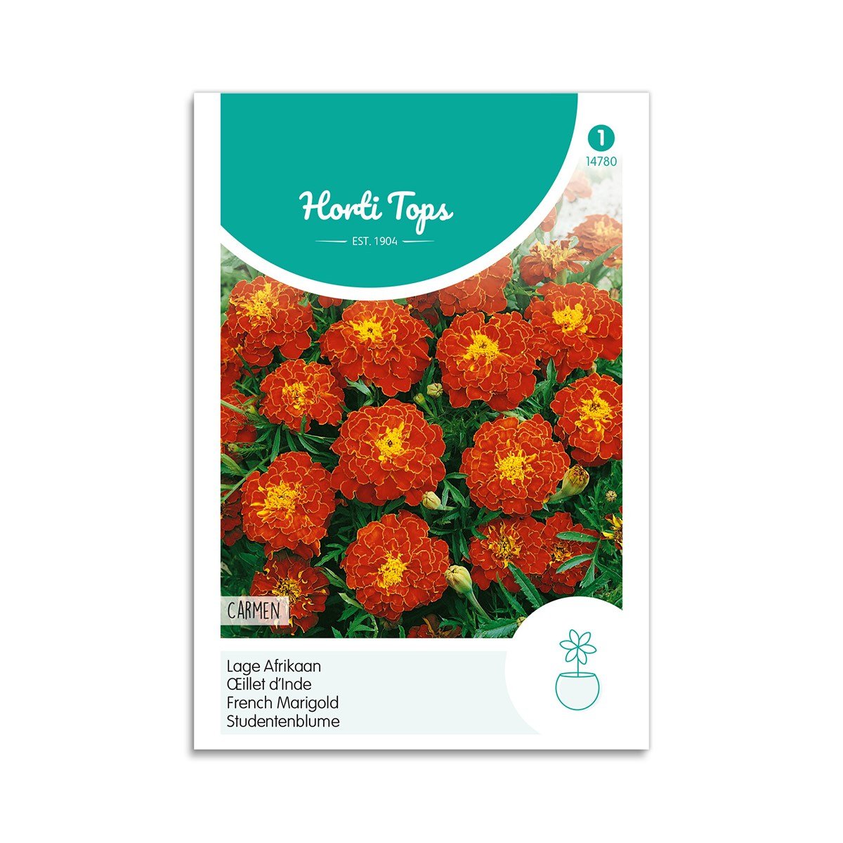 Tagetes Frø "Carmen" - Farverige Blomster til Haven