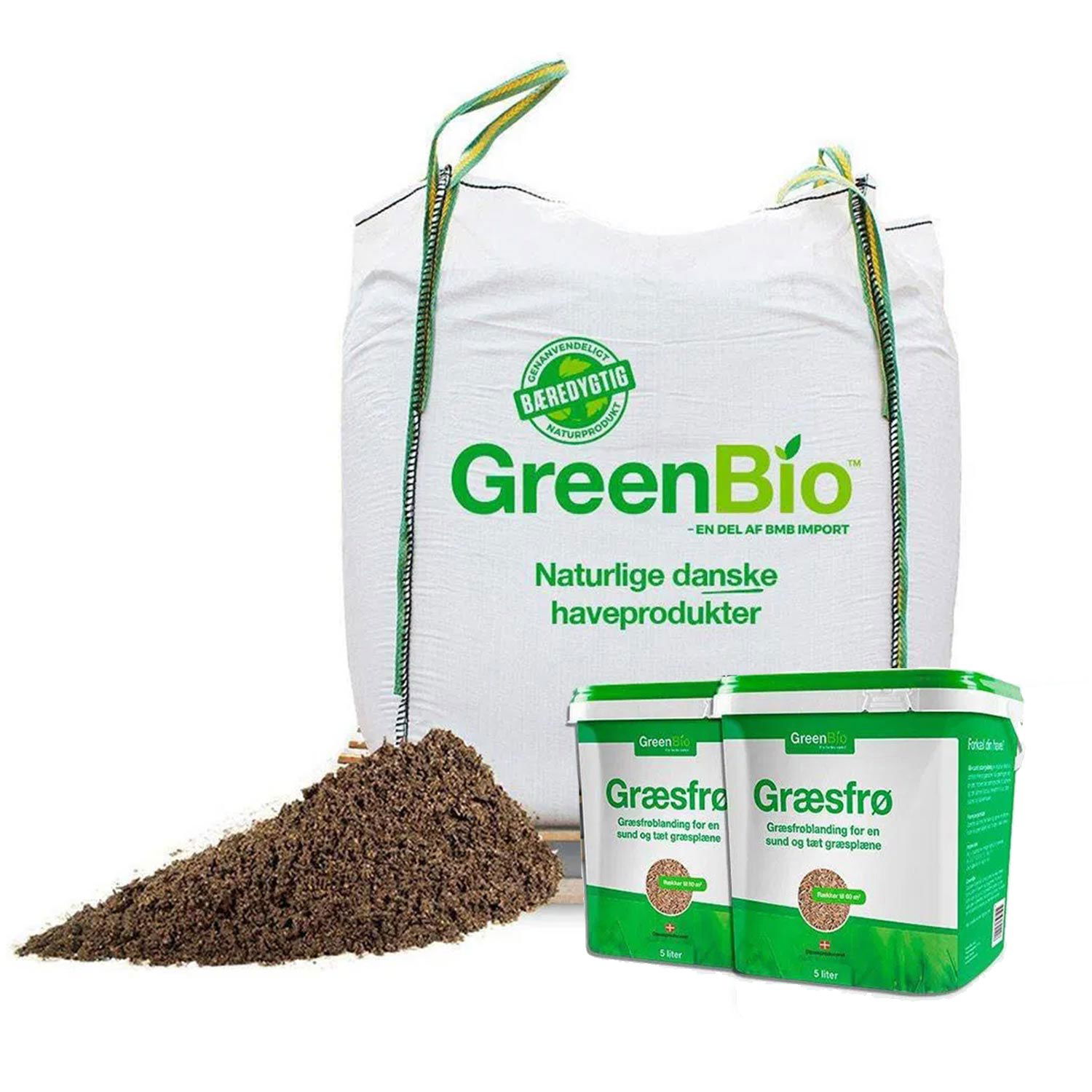 Topdressing med Græsfrø og Spande - Ideel til Plænen!