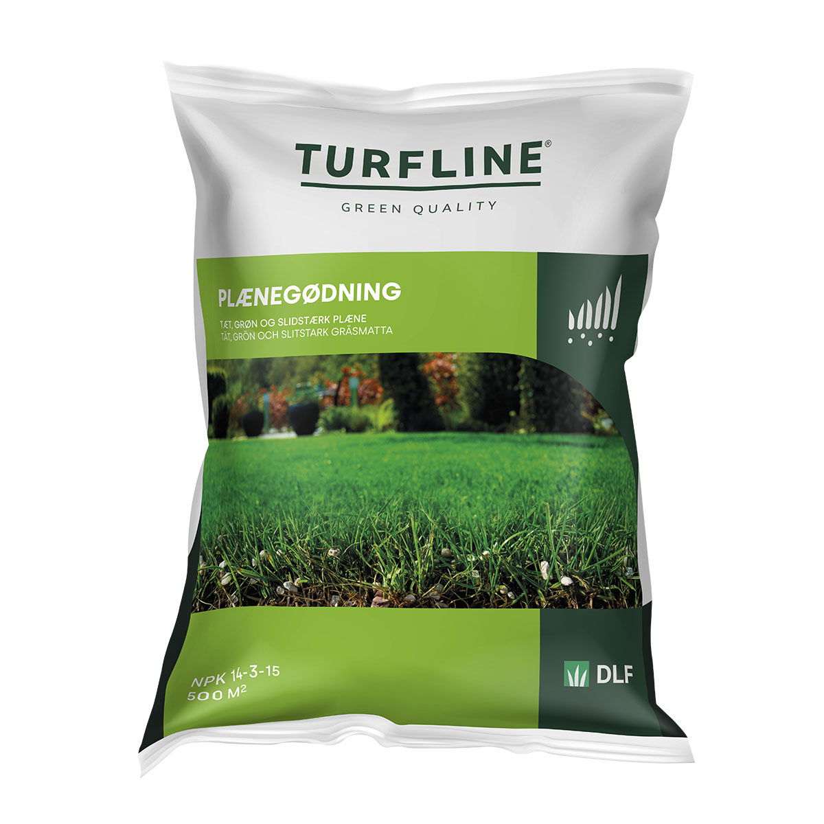 Turfline Plænegødning 500 m² – Få en frodig græsplæne!