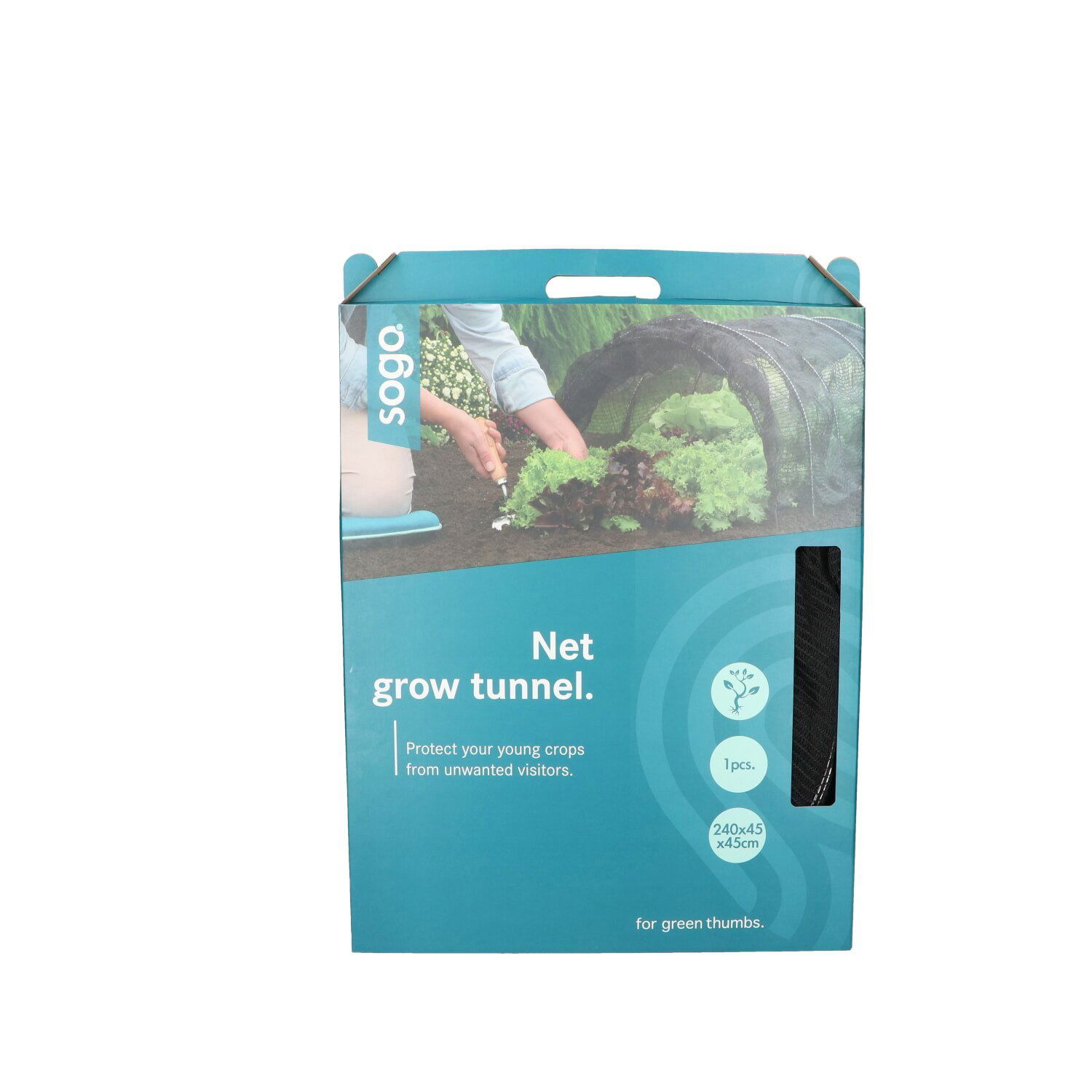 Væksttunnel i Sort Net – Optimal Beskyttelse til Planter!