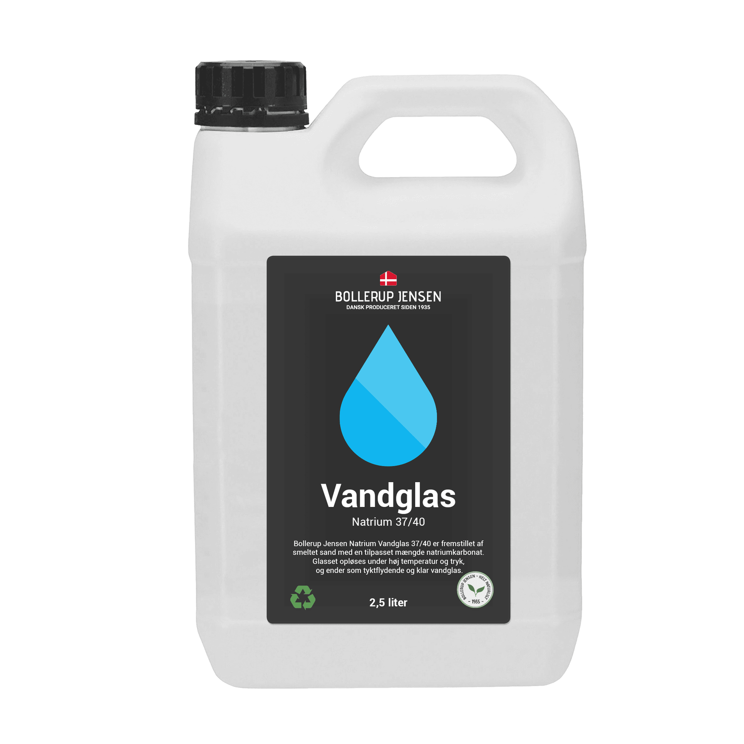 Natrium Vandglas 37/40 Liter - Styrk Betongulve!