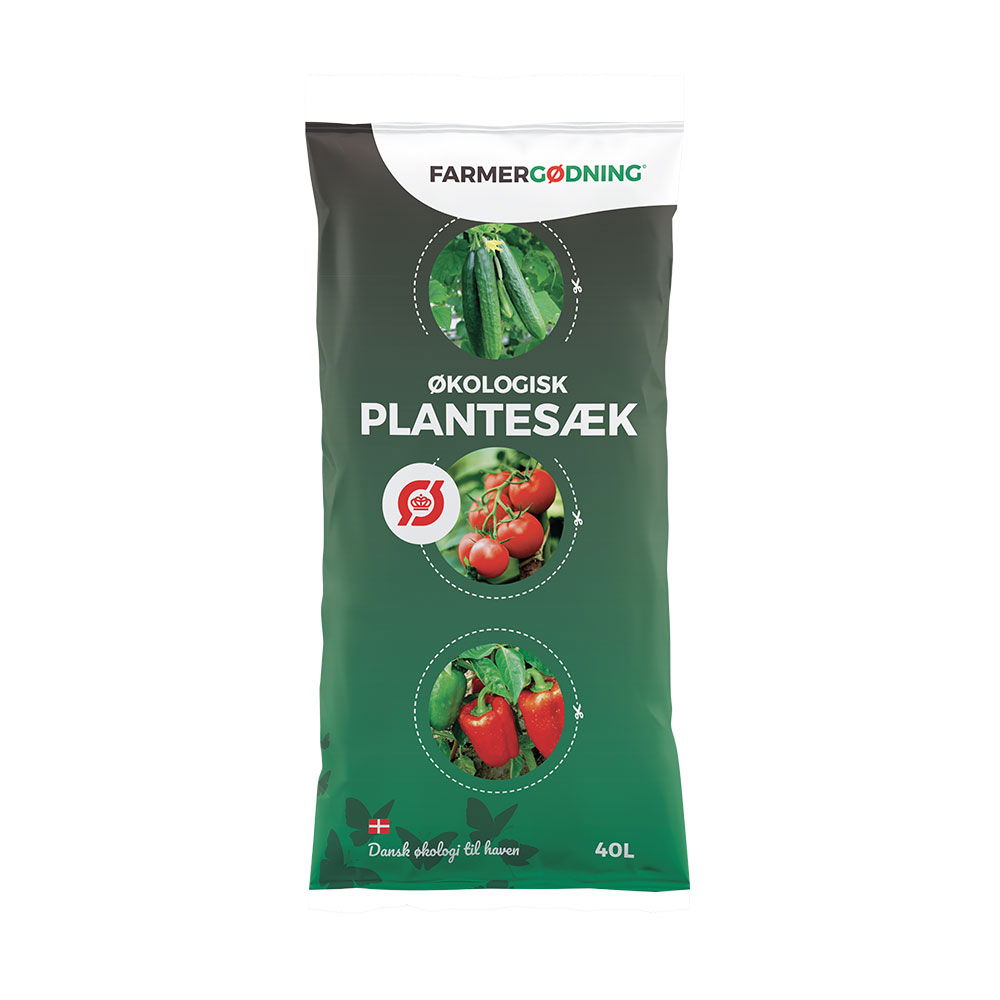 Økologisk Plantesæk 40 Liter - 60 Poser Tilbud!