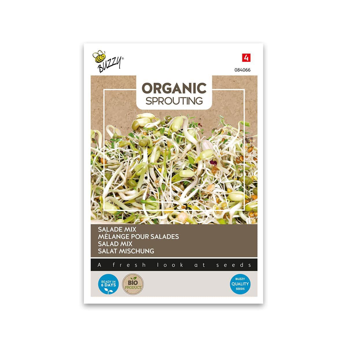 Økologisk Salatmix Spirer Frø - 30g Tilbud!