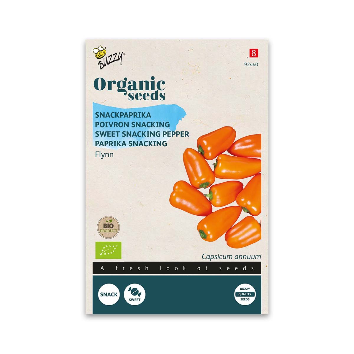 Økologiske Snack Peberfrugt Frø - Flynn Orange