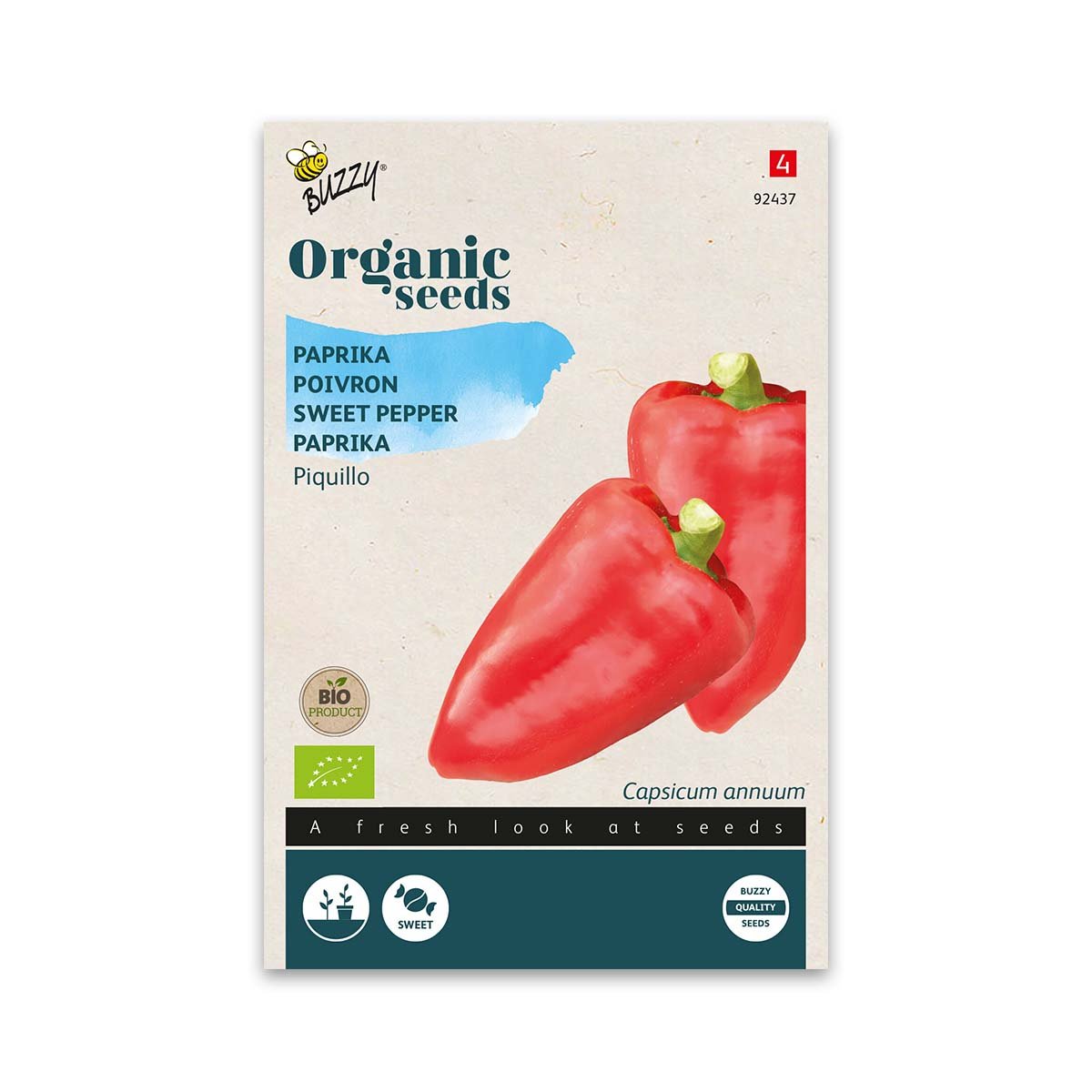Økologiske Piquillo Snack Peberfrugt Frø til Haven