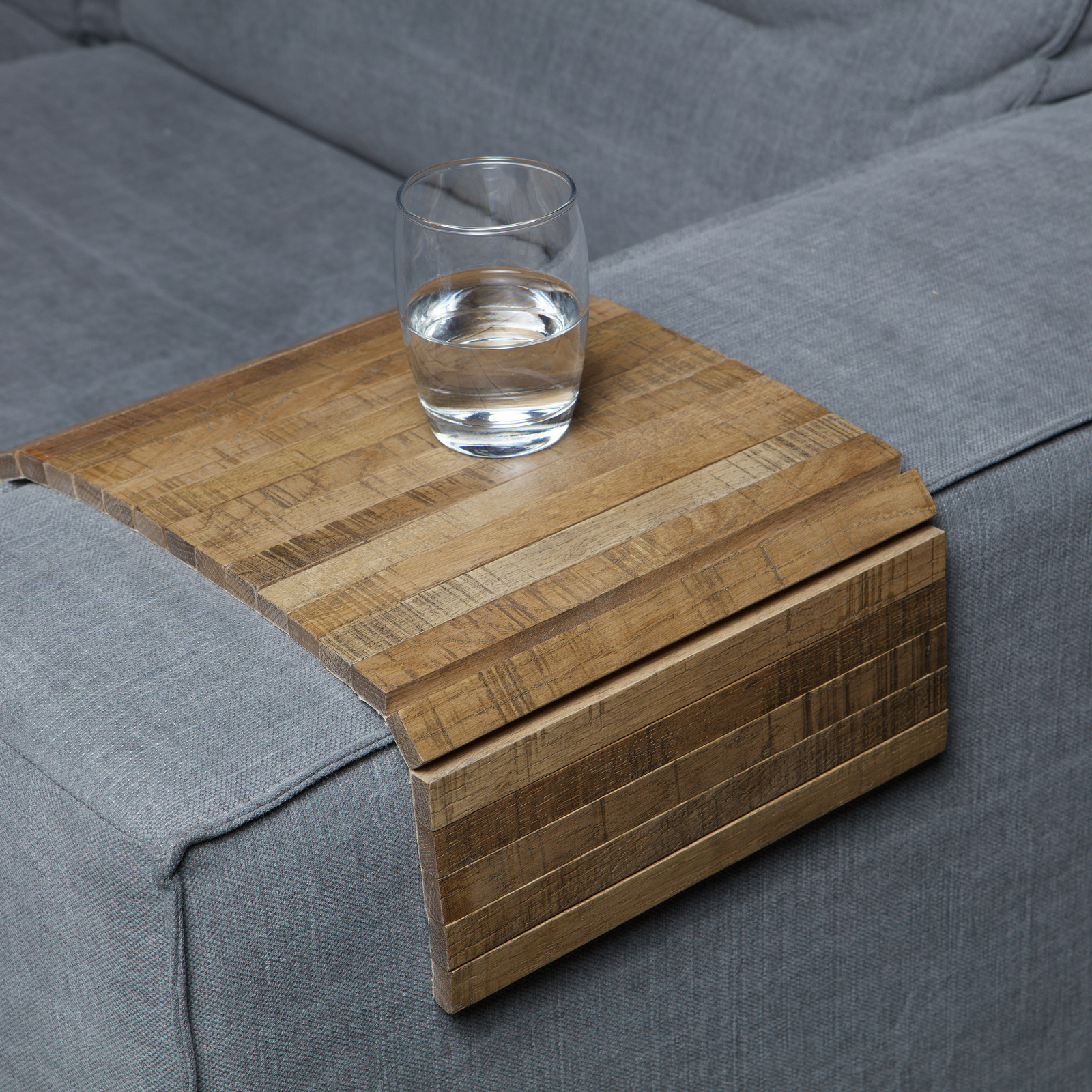 Armlænsbakke i Natur Eg fra Woood - Elegant Sofa Tilbehør
