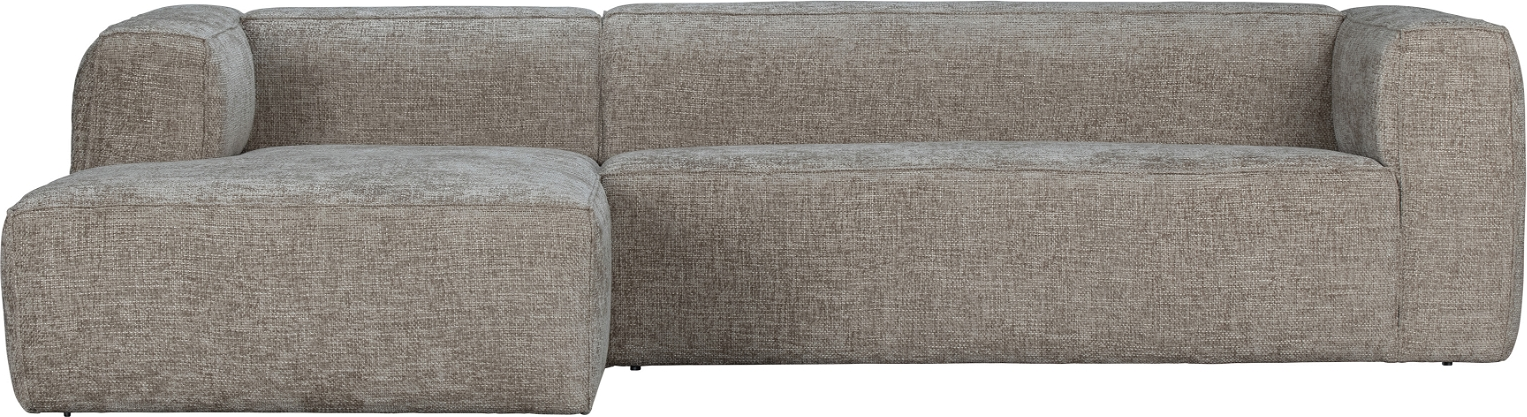 Hjørnesofa Venstrevendt Woood Exclusive Bean Lysebeige Maribor Melange-stof 305ã 175 Cm