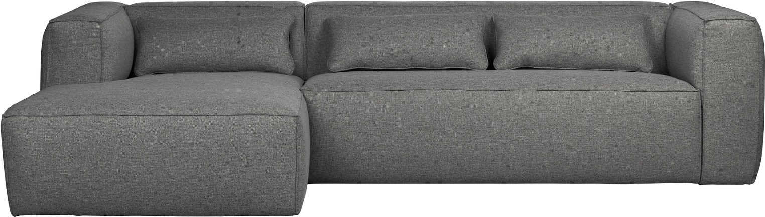 Hjørnesofa Venstrevendt Woood Exclusive Bean Stof Grå L305ã B175ã H73 Cm