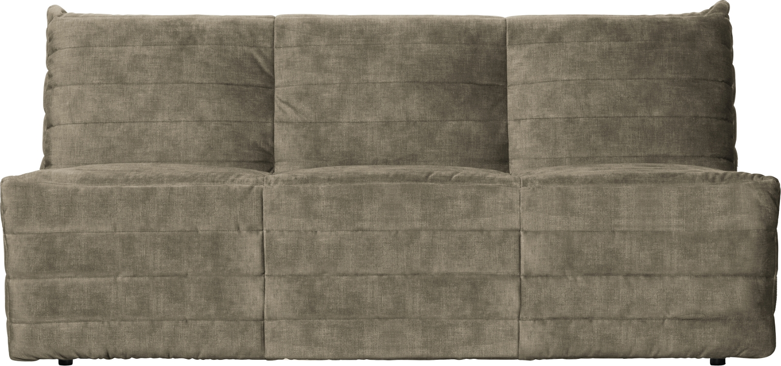 Luksuriøs Sandfarvet Velour Loungesofa fra Woood
