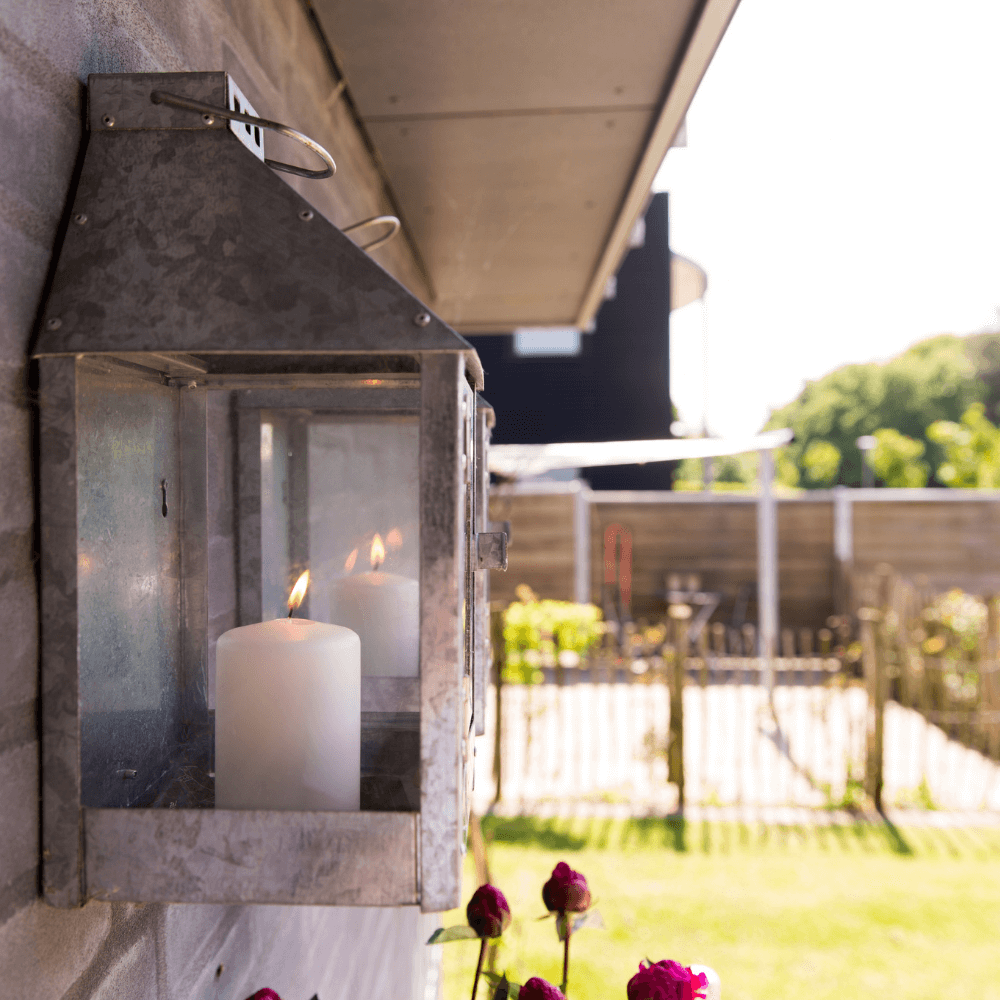 A2 Living Lanterne Væg Mini Galvaniseret Højde 36   Cm Udendørs