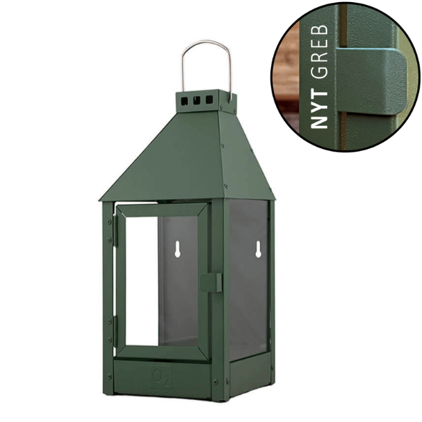 A2 Living Lanterne Væg Mini Oliven Grøn Højde 36   Cm Udendørs