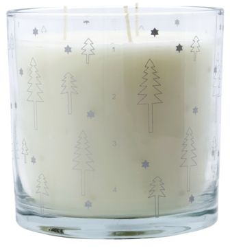 Adventslys   Glas House Doctor Advent Sølv ø12 Cm  -væget Julelys