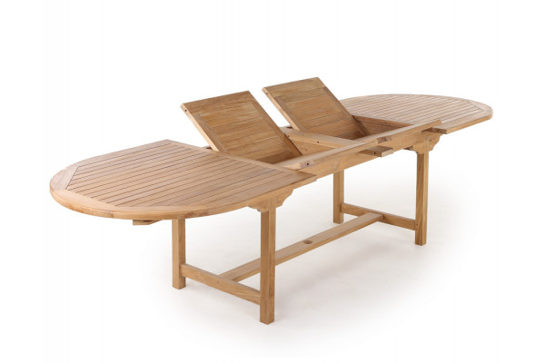 Alma Teak Udtræksbord 100x200 250 300 Cm