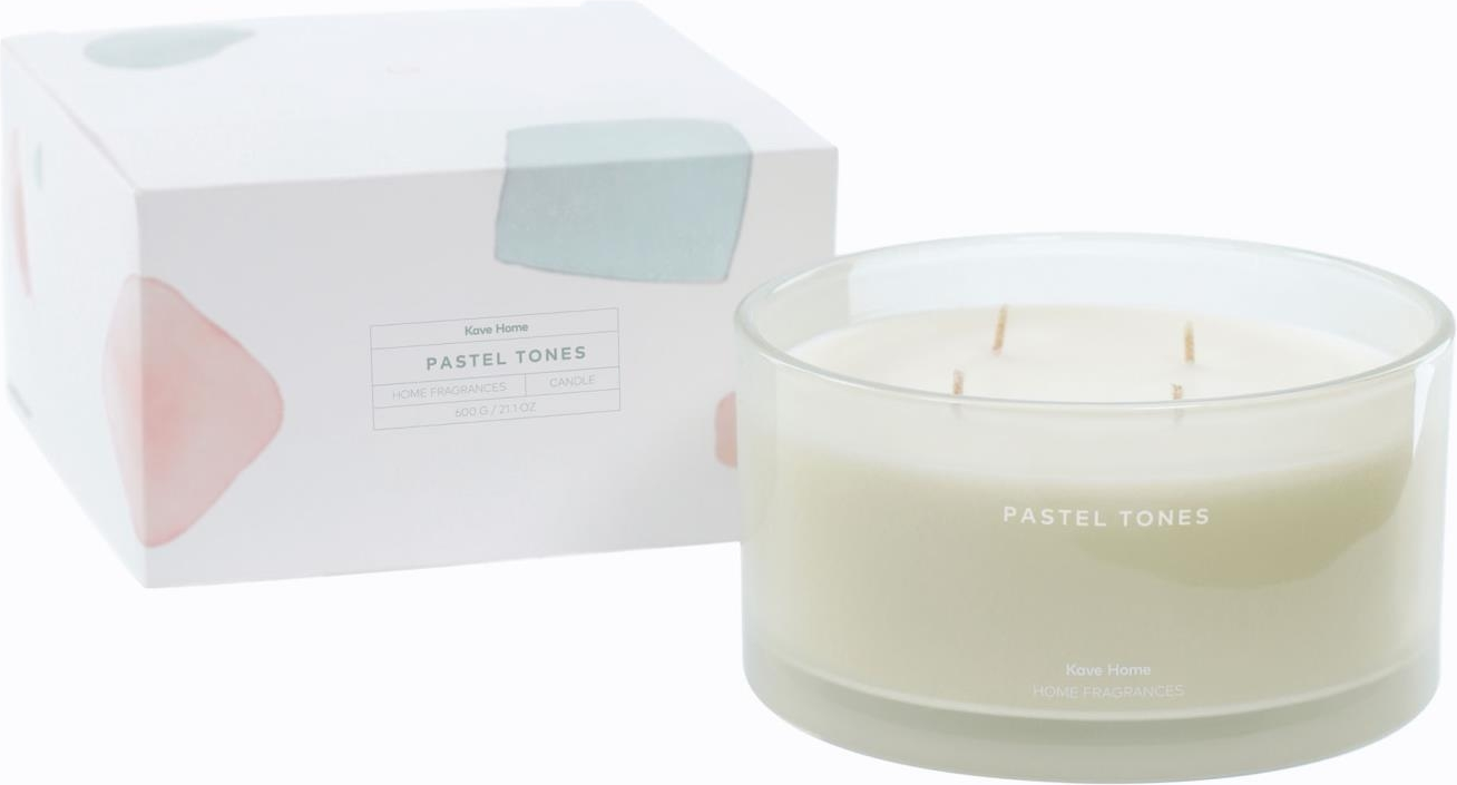Aromatisk Duftlys Kave Home Pastel Tones ø16ã H9 Cm Grøn