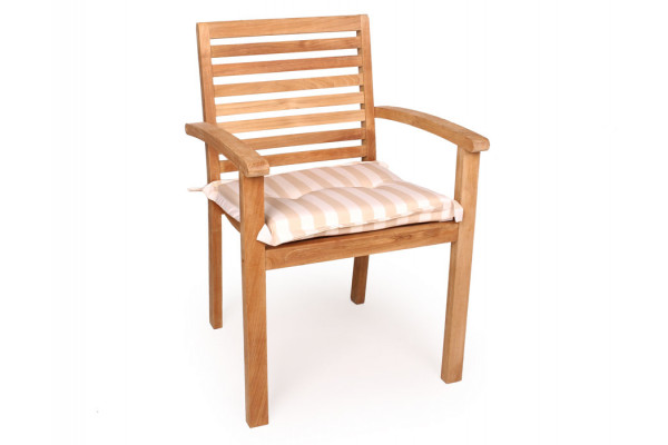 Aston Sædehynde 45x50 Cm Beige-hvid Stribet