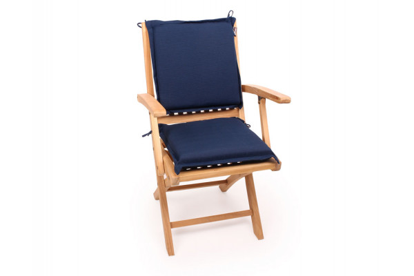 Aston Blå Sædehynde 38x38 cm – Haven Tilbud!
