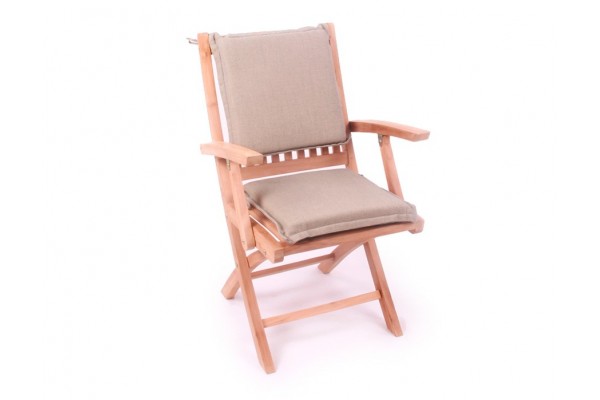 Aston Sædehynde 38x38 cm i Sand – Udsalg på Havemøbler