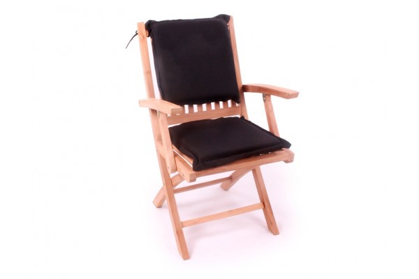 Aston Sædehynde 38x38 Cm – Sort Tilbud til Foldestole!