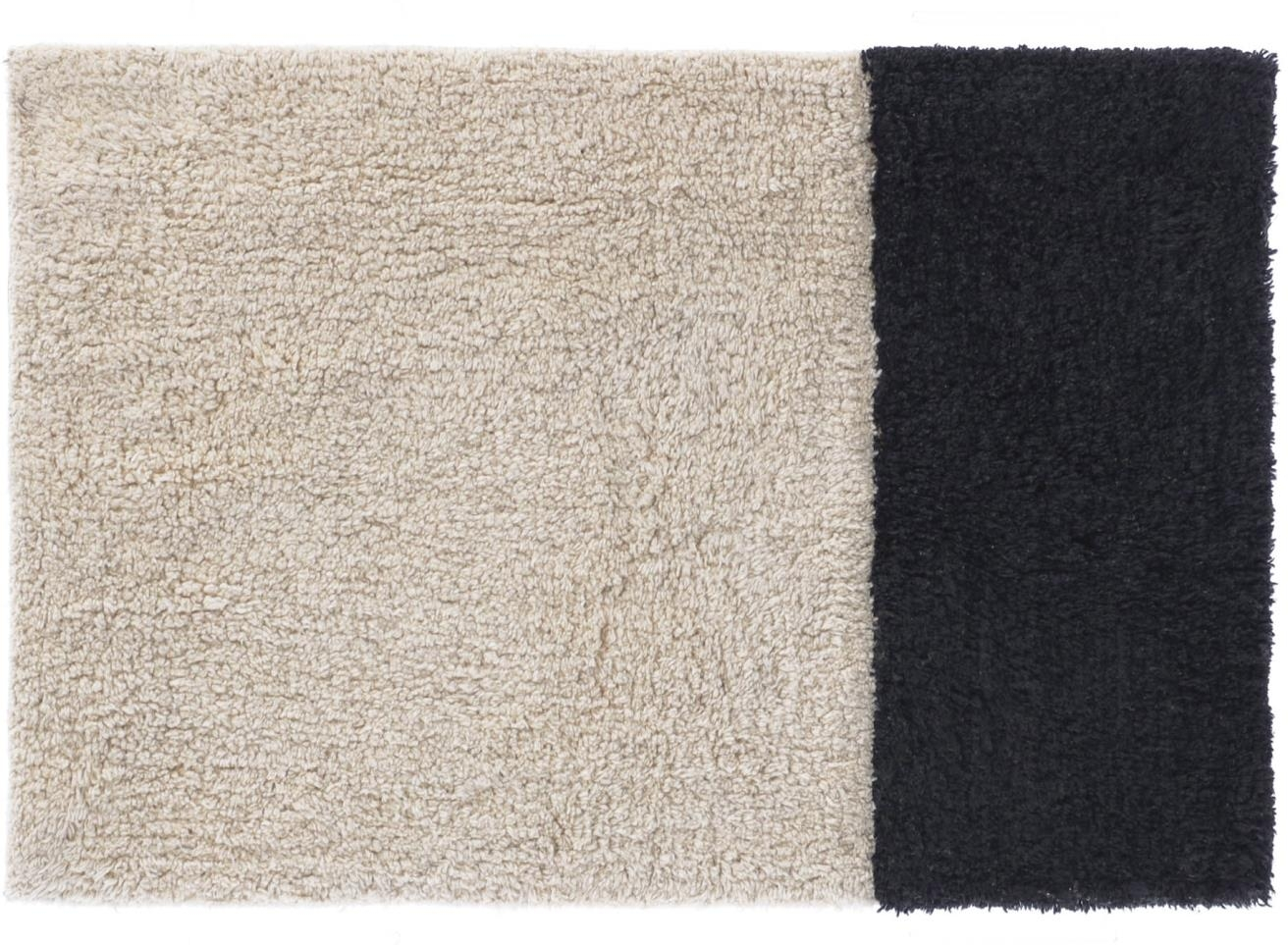 Bademåtte Kave Home Maica 40x60 Cm Beige 100  Bomuld Tuftet Geometrisk Mønster