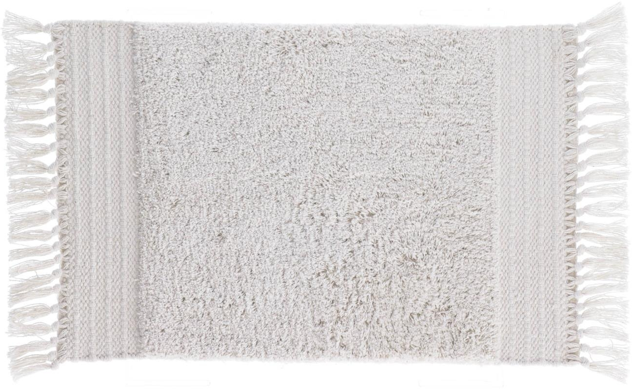 Bademåtte Kave Home Nilce 60x40 cm – Hvid Elegance til Badeværelset