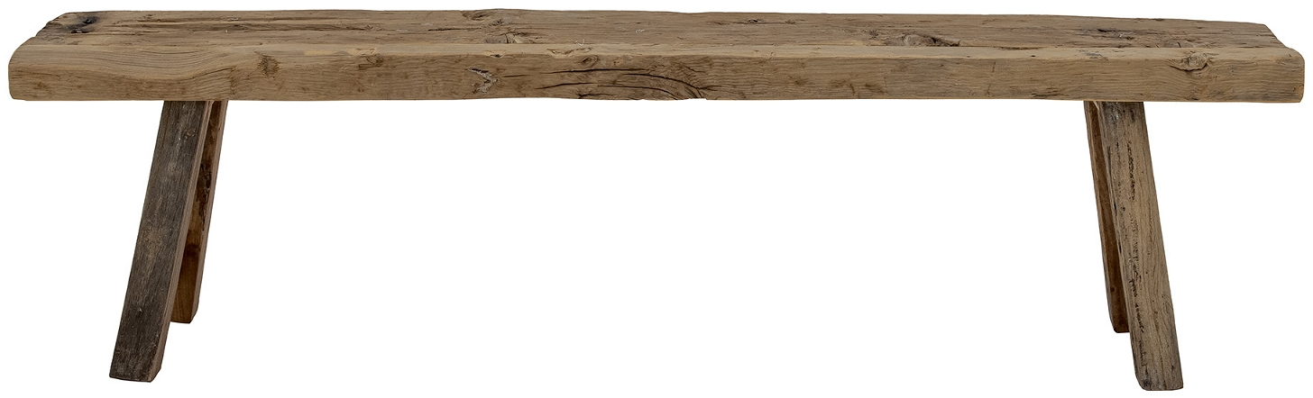 Bænk Creative Collection Pascal   Genanvendt Træ Natur H45   B28   L165