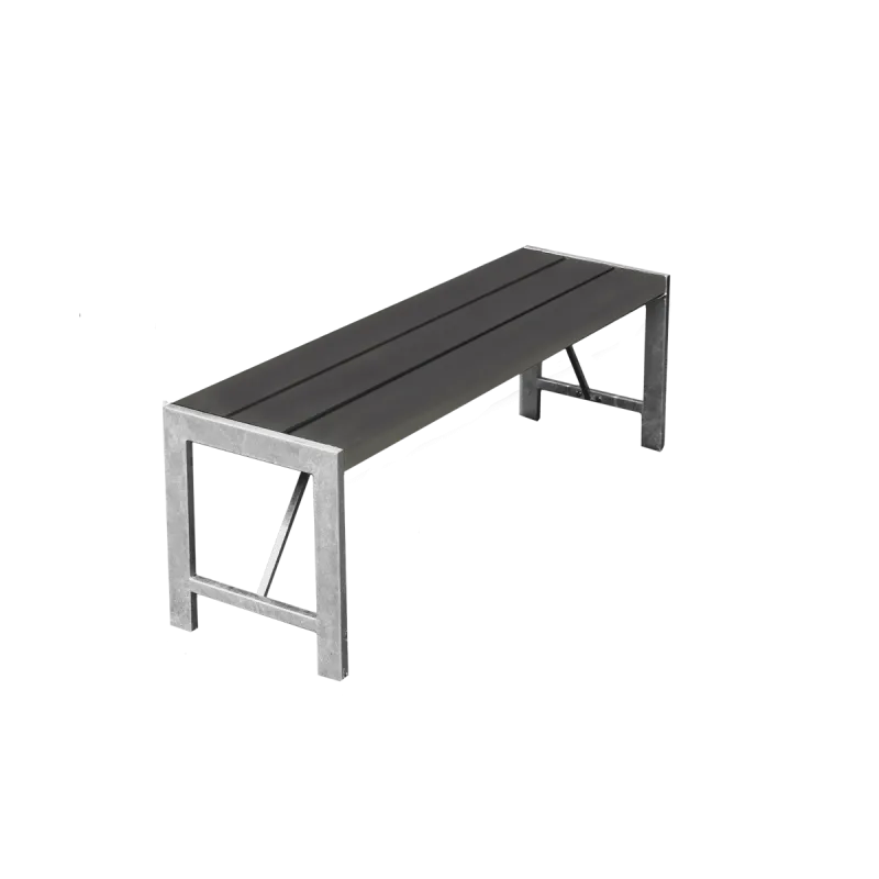 Havemøbel H-model Bænk 123 cm Antracit – Fantastisk Tilbud!