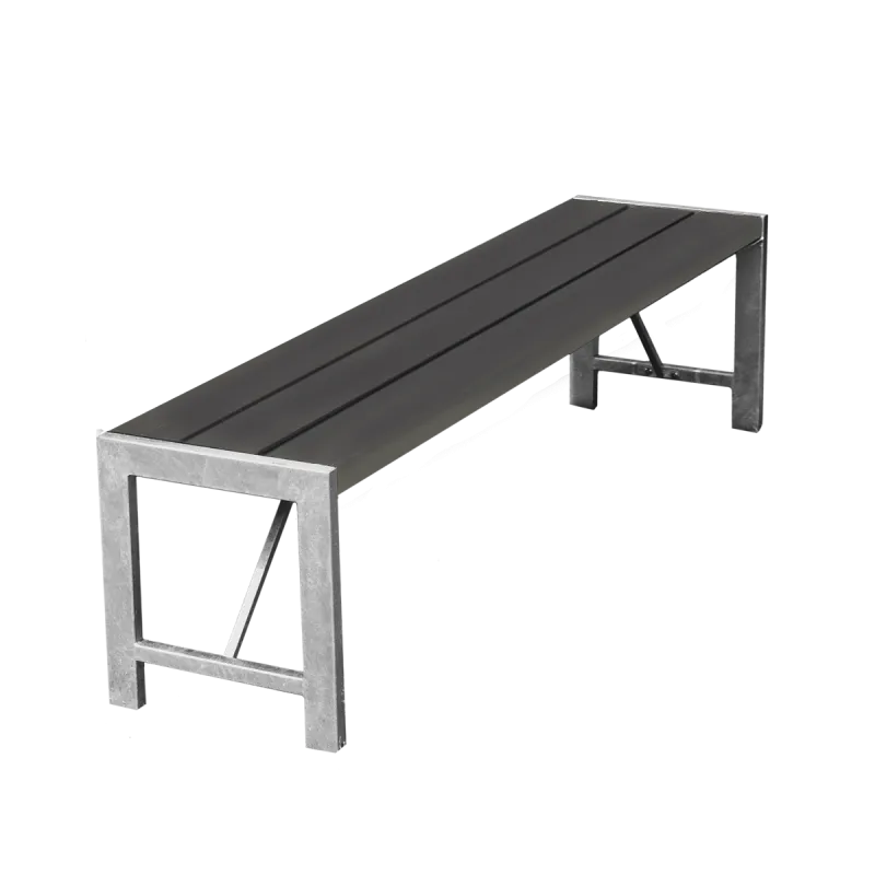 Havemøbel H-model Bænk 180 cm Antracit - Stilfuld Komfort