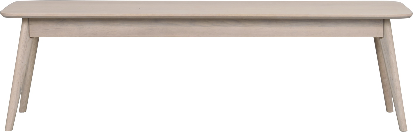 Bænk Rowico Yumi Hvidkalket Egetræ H45ã B155ã D40 Cm