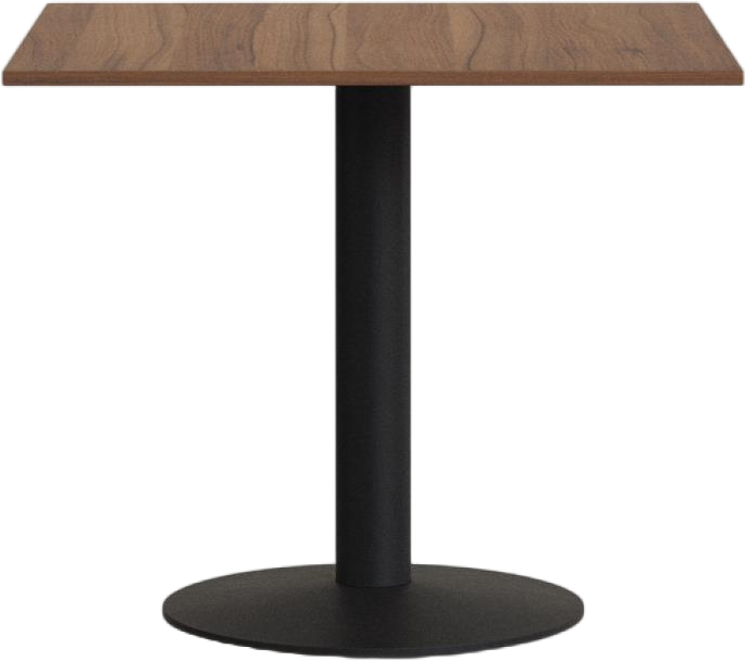 Barbord Højbord Med Rund Fod   Kave Home Tiaret   Mørk Natur   ø69     H74 Cm