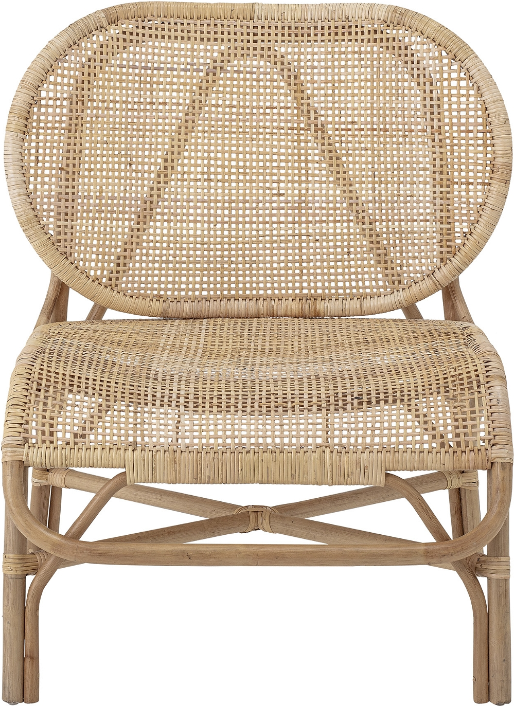 Barstol i naturfarvet rattan fra Bloomingville - Rosen-serien