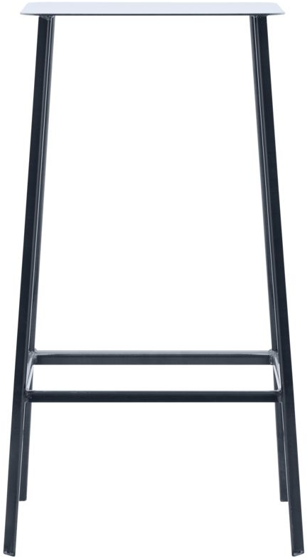 Barstol House Doctor Rag   Stål Skammel   Mørk Jern H75 Cm Minimalistisk Design