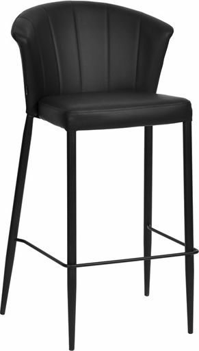Elegant Barstol House Of Sander Thor i Sort PU - 73 cm Højde