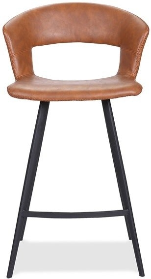 Barstol House Of Sander Tora Kunstlæder Cognac Sædehøjde 90   Cm