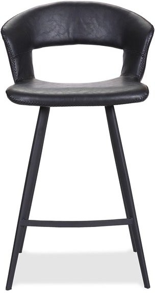 Barstol House Of Sander Tora Sort Kunstlæder H98   Cm