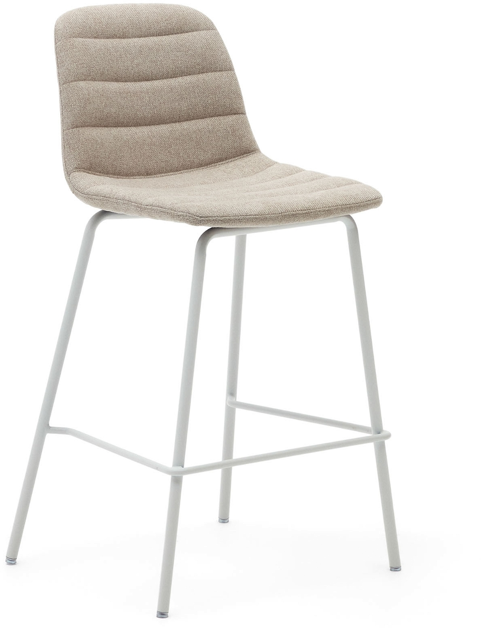 Barstol Zunilda i beige chenille fra Kave Home