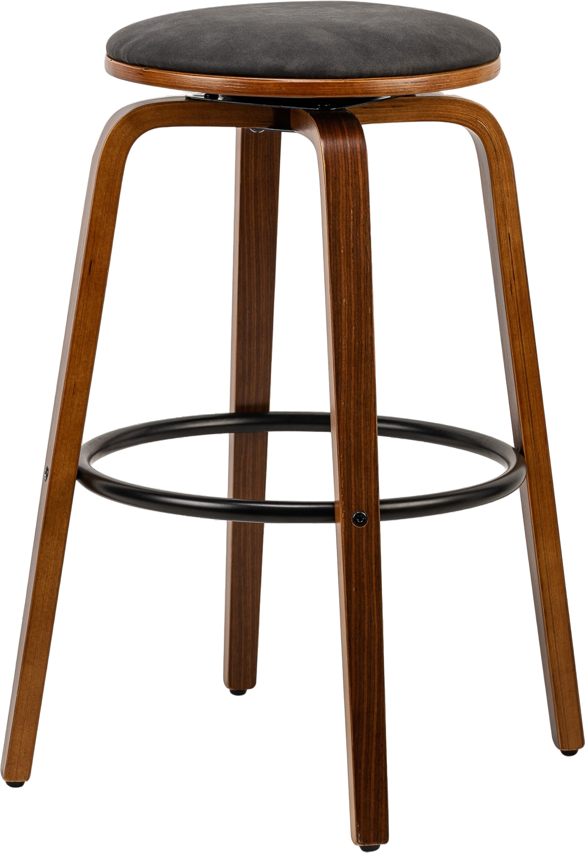 Barstol Køkkenbarstol Nordlys Furniture Tabmoreno Skandinavisk Industristil  Sort Kunstlæder  H70   B40   D40 Cm