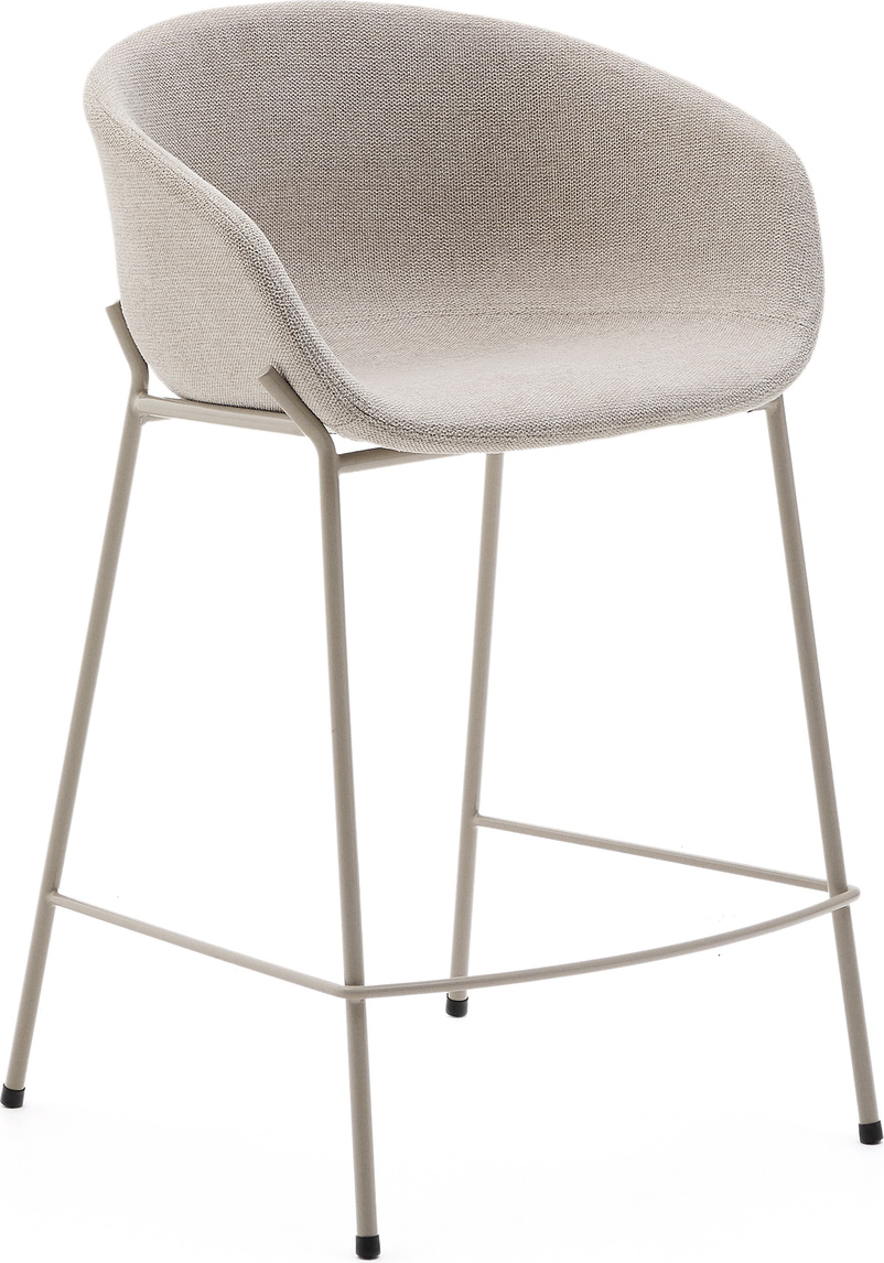 Moderne Barstol med Armlæn - Kave Home Zadine Yvette Beige