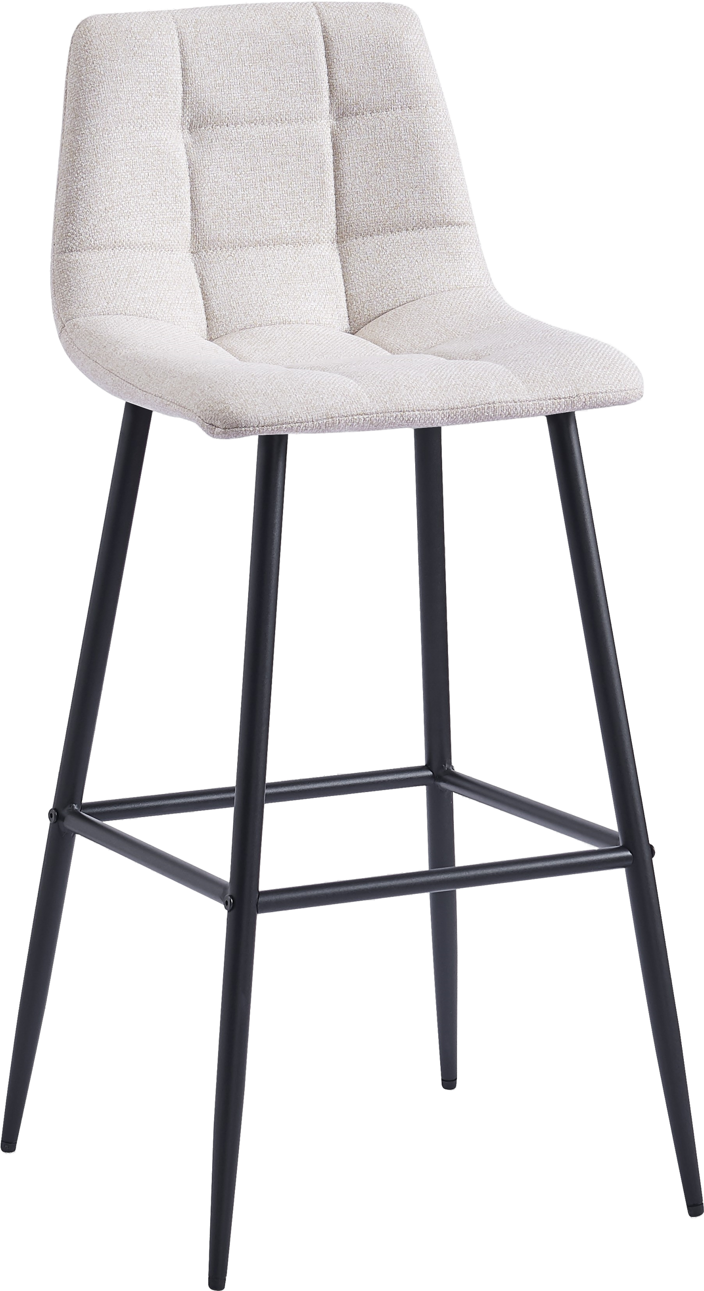 Barstol Nordlys Furniture Tabbjorn Beige   Skandinavisk Design  Oeko-tex Polstring  Sort Epoxystel