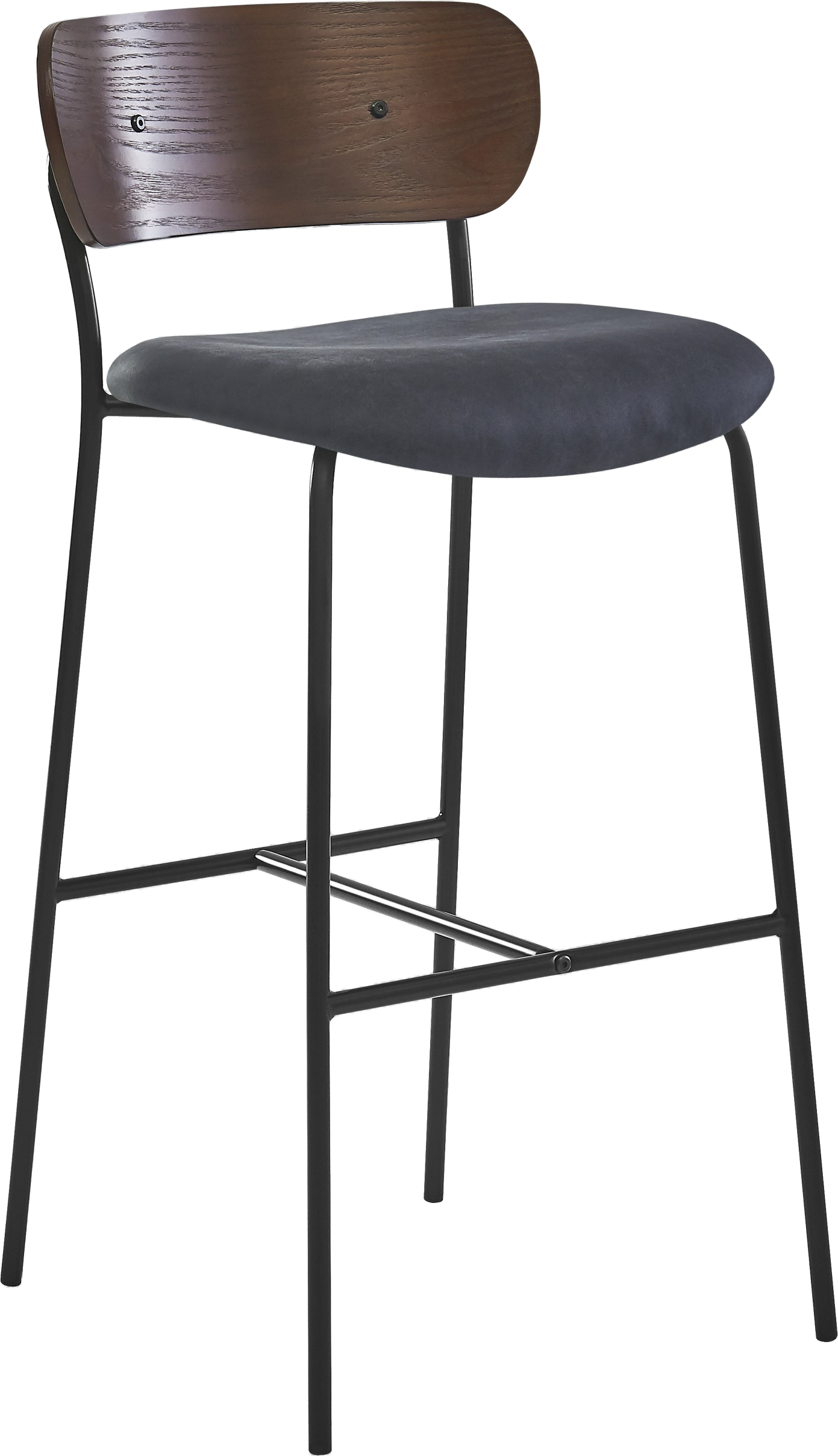 Barstol Nordlys Furniture Tablincoln   Sort Kunstlæder   Stabelbar  Ergonomisk Ryg  H93 5ã 45 5ã 51   Cm