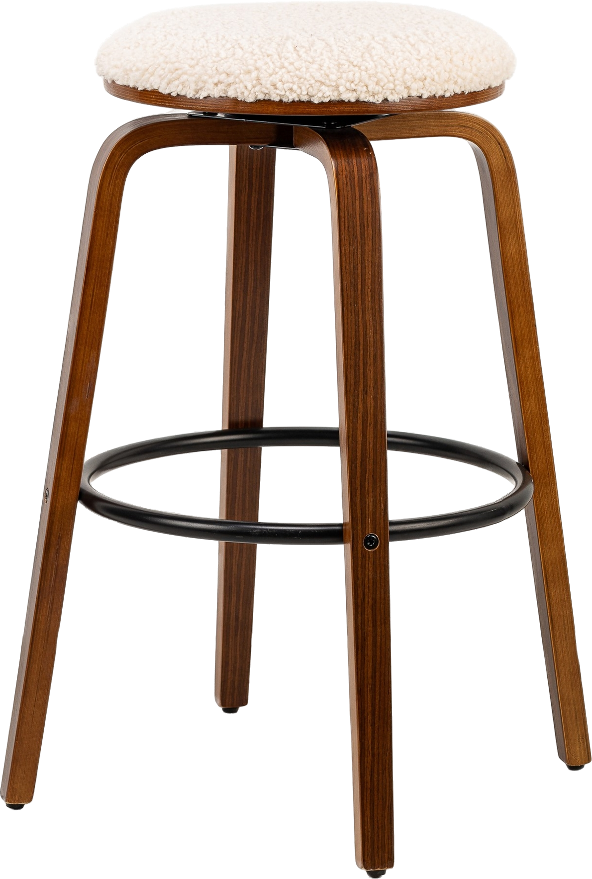 Barstol Nordlys Furniture Tabmoreno Hvid Bouclé H70   B40   D40 Cm