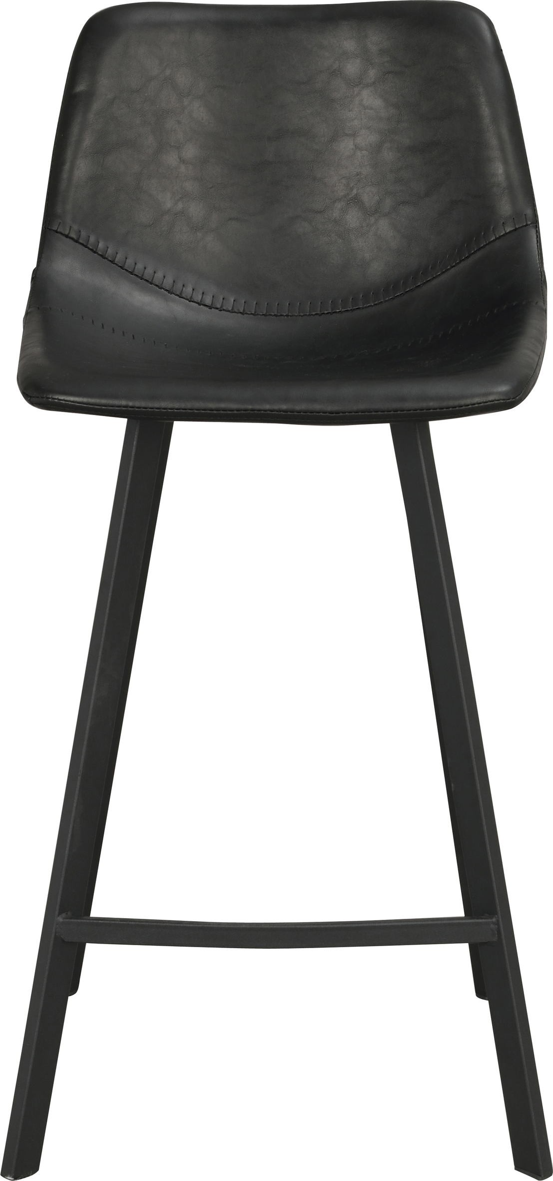 Barstol Rowico Auburn  -pak   Sort Kunstlæder Med Sort Metalstel H89 Cm