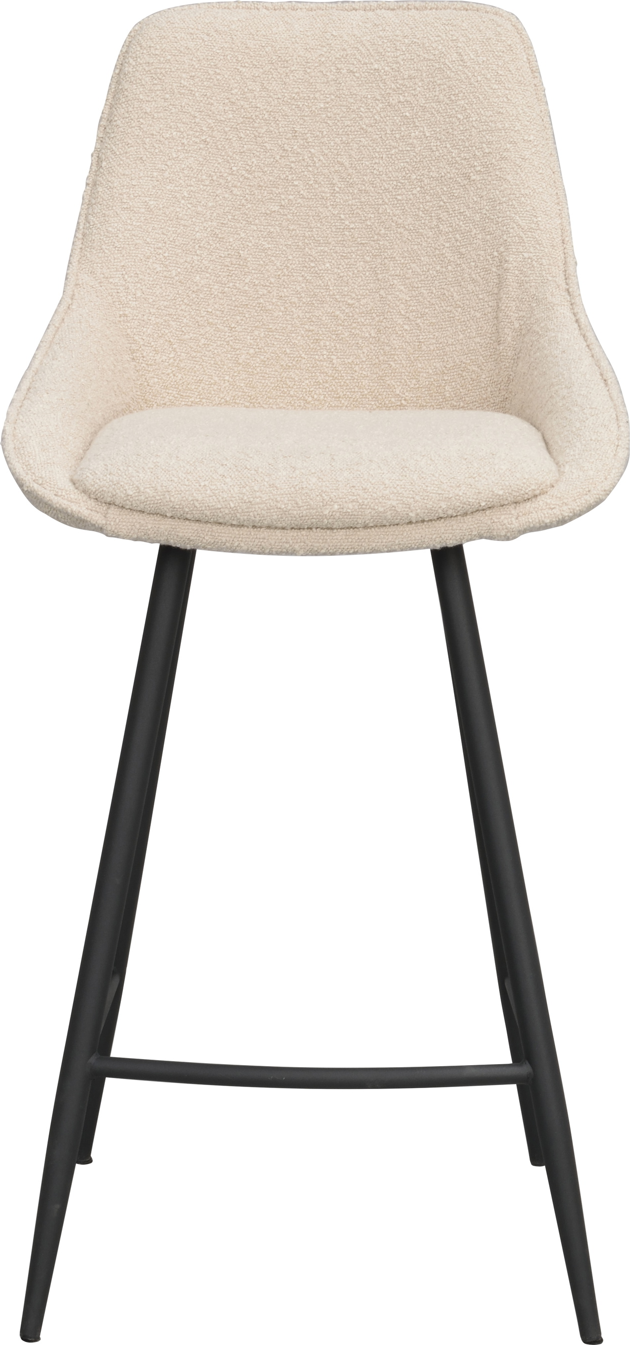 Barstol Rowico Sierra Bouclé-stof Beige Sort Fsc-certificeret Metalramme Med Fodstøtte -pak