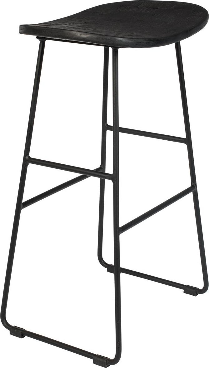 Barstol Tangle i Antracit og Teak – Moderne Design