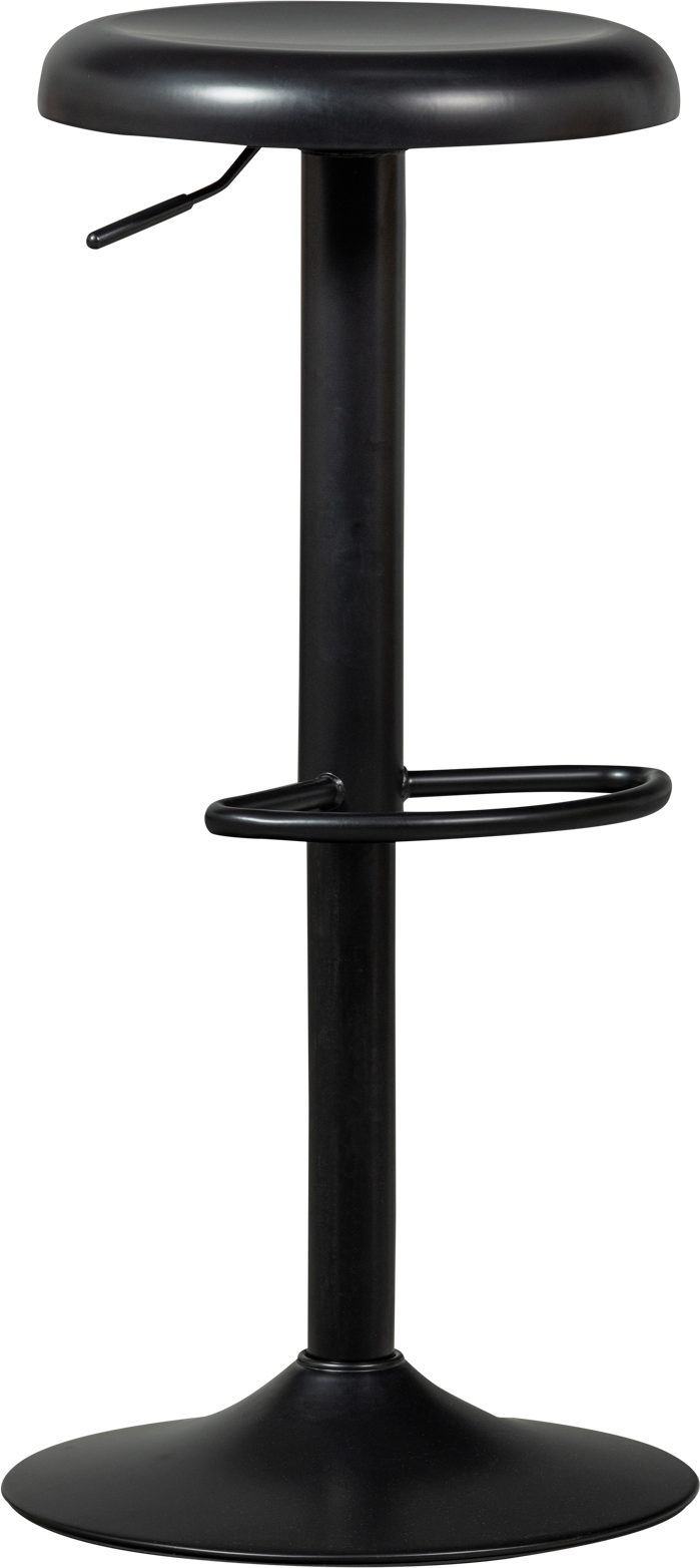 Barstol Woood Collection Isaac Sort Metal Højdejusterbar 61-81 Cm