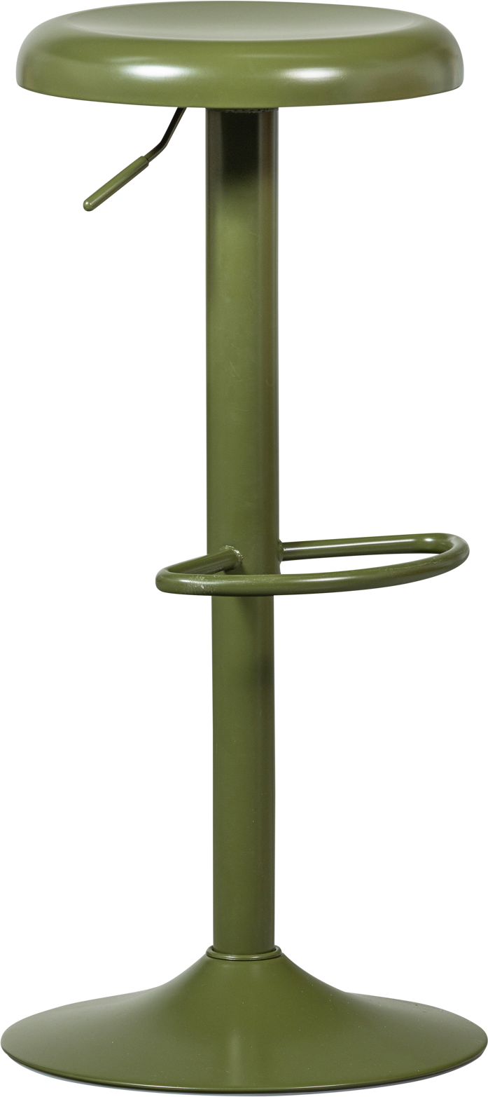 Barstol Woood Collection Isaac Varm Grøn   Højdejusterbar 61-81 Cm Metal