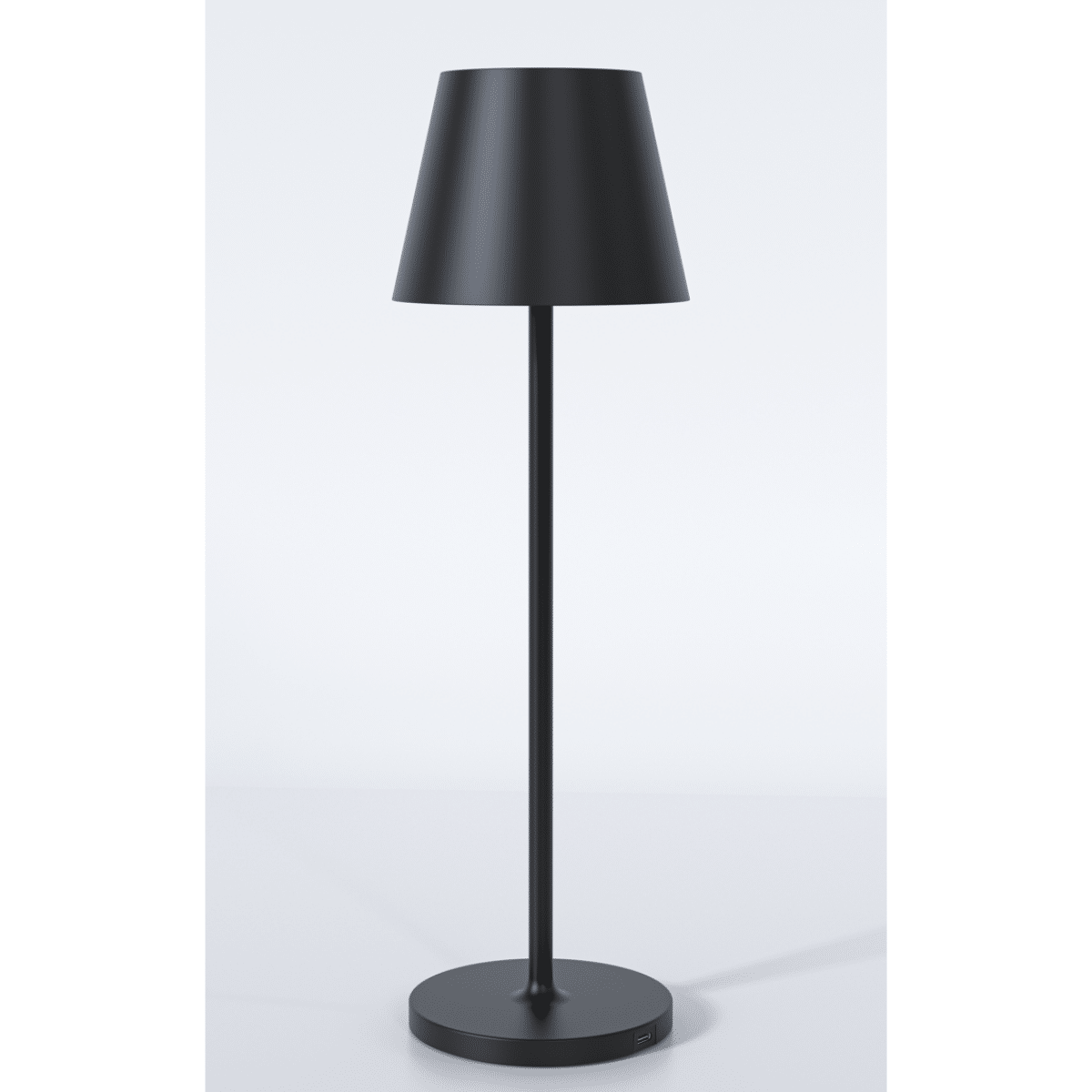 Batteri Bordlampe Sort    Led Lys  Trådløs Dæmpbar