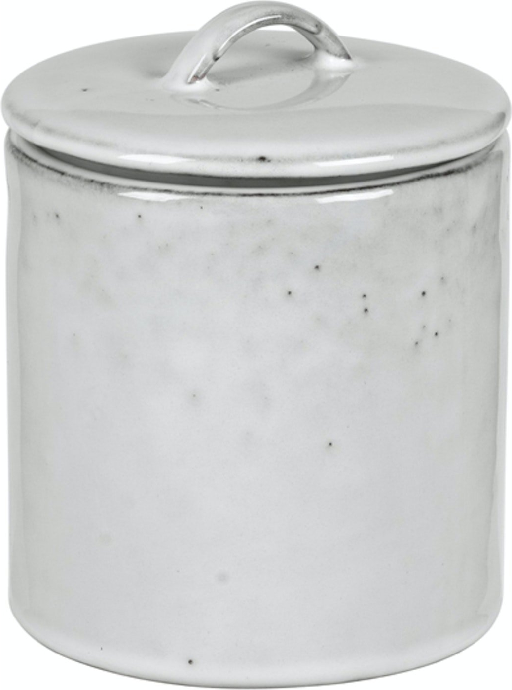 Beholder Med Låg Broste Copenhagen Nordic Sand Sandfarvet Stentøj ø12   H12 Cm 100 Cl