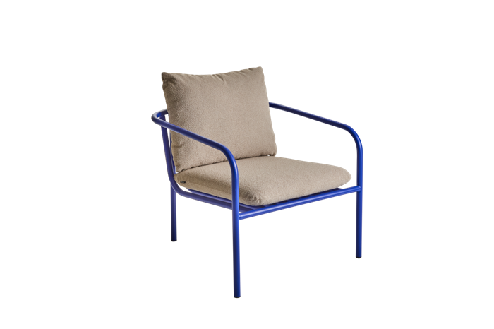 Bendt Lounge Stol Indigo Blå Loungemøbler Brafab Enggården Havemøbler